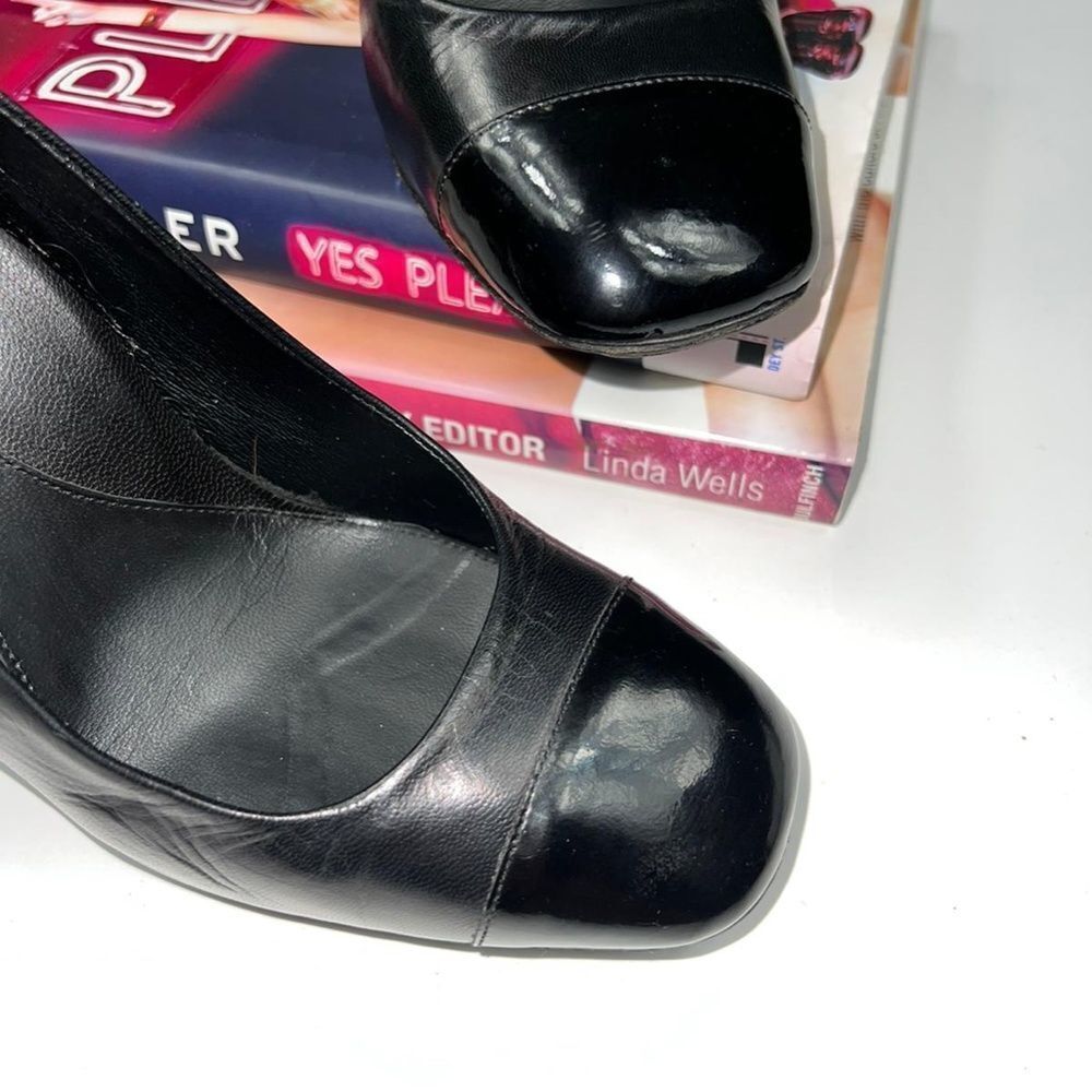 DANA DAVIS Sexy Black Leather Shoes - US 8.5 - Picture 9 of 10